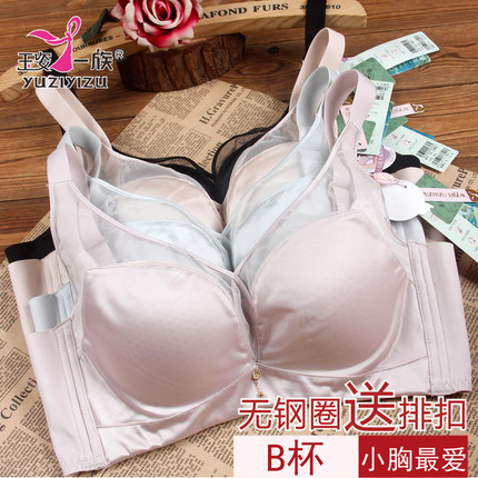 玉姿一族文胸女正品聚拢7891 B杯中薄款无钢圈海藻纤维新款内衣