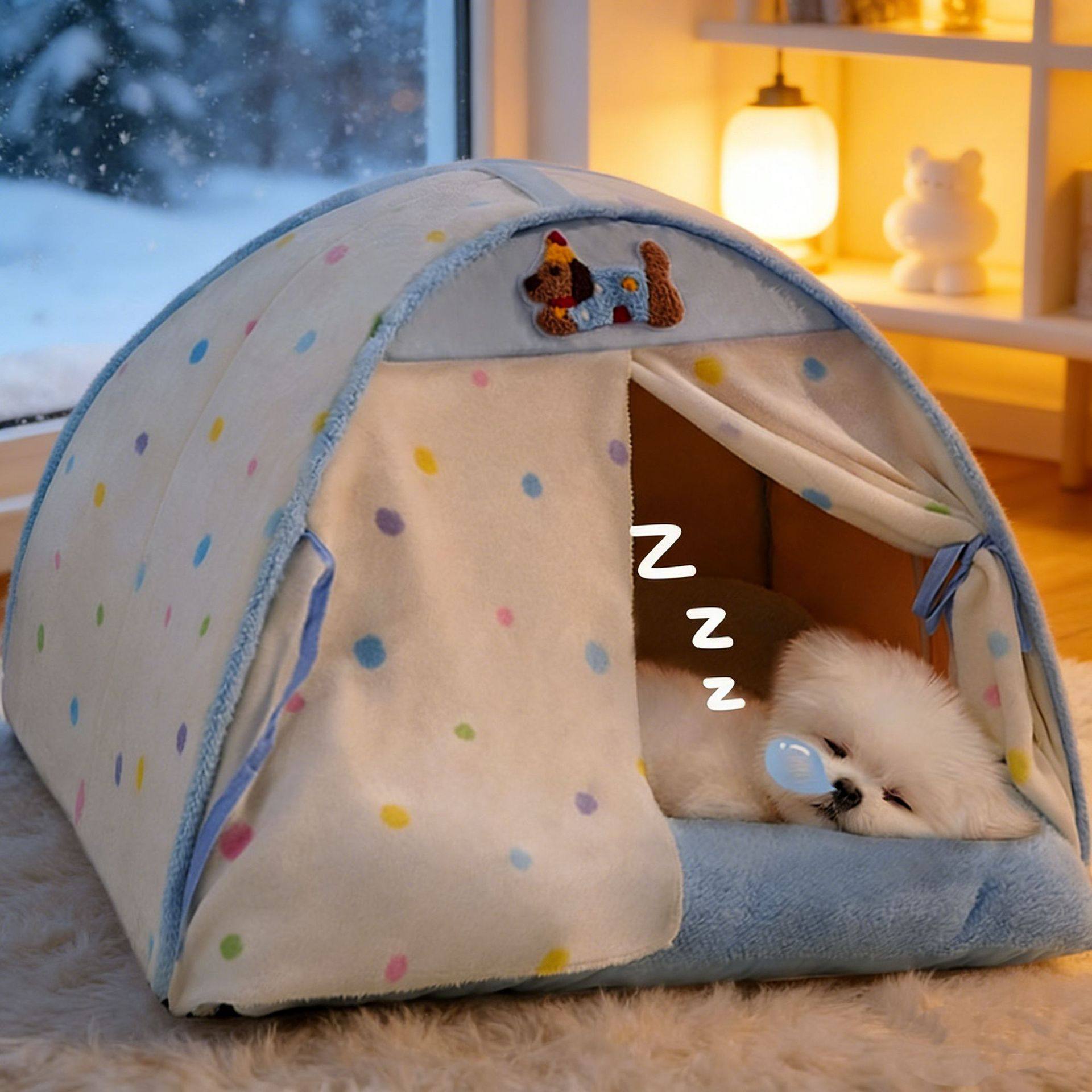 狗窝冬季保暖加厚半封闭别墅房子泰迪比熊安全感宠物睡垫猫窝,宠物/宠物食品及用品,狗窝/屋/帐篷/沙发,淘宝优惠券,粉丝福利购,淘宝优惠卷