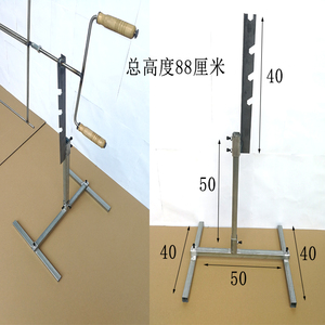 简易户外可拆装不锈钢工字型烧烤网拍子烤羊腿乳猪支架烤全羊架子