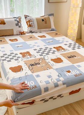 防水床笠单件1.0米儿童卡通隔尿床罩可洗防尘套床垫保护罩135x190