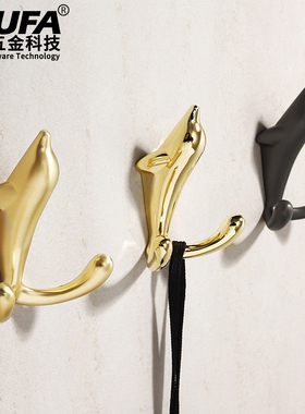 北欧风格挂钩免打孔海豚造型挂衣钩衣服进门玄关入户挂衣架挂墙壁