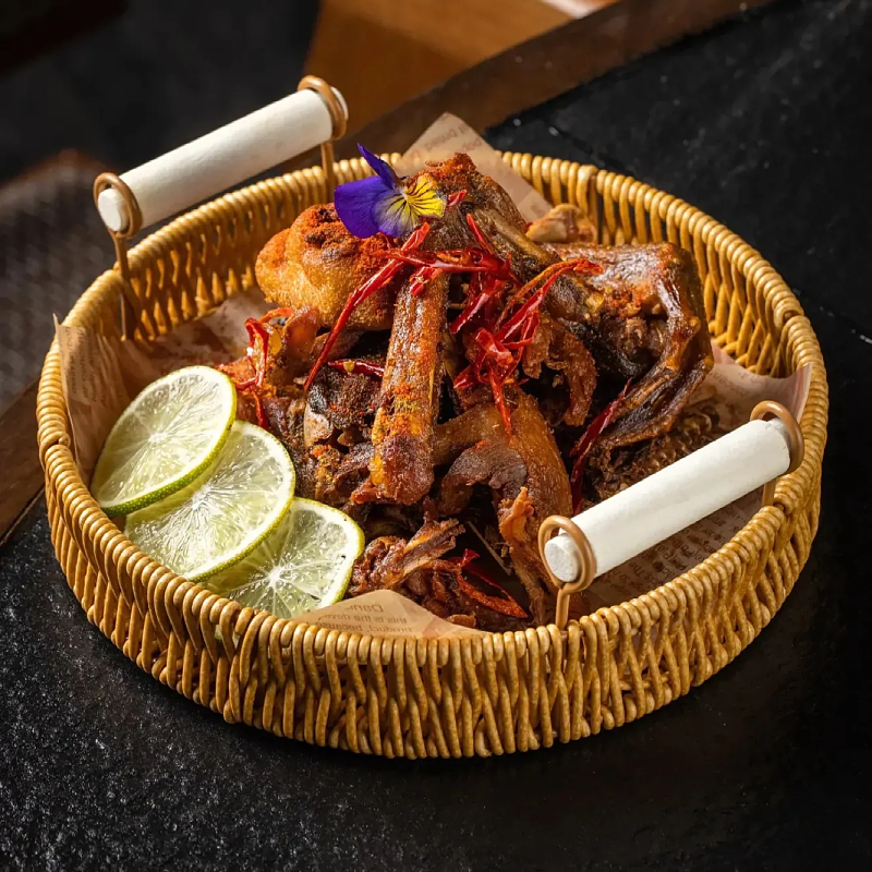 烤鸡摆盘鸡翅鸭翅西餐厅网红餐具