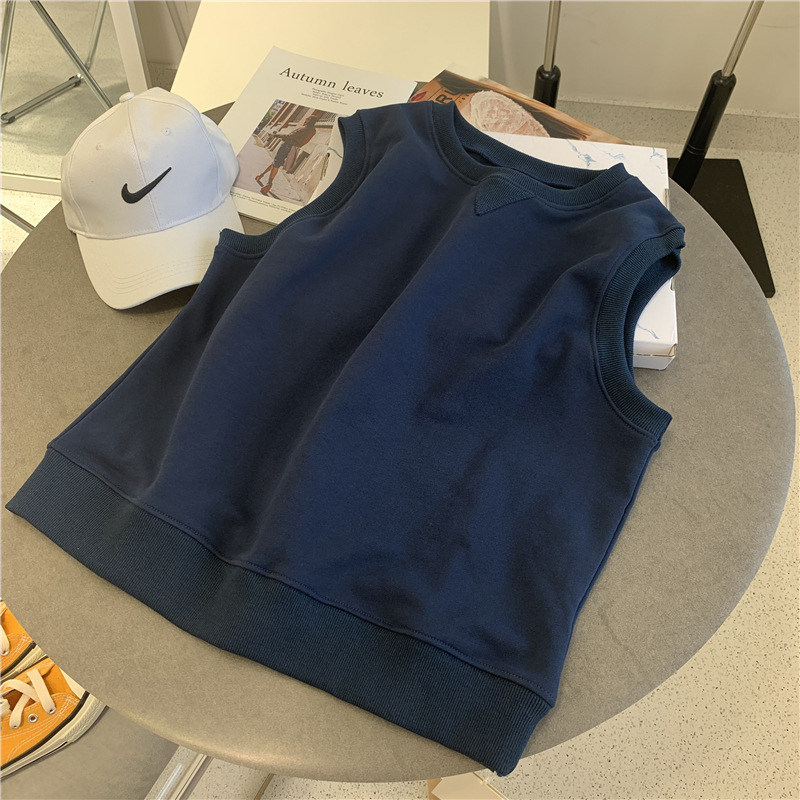 现货】经典入门款~百搭篇！2026新无袖卫衣叠穿坎肩背心圆领马甲