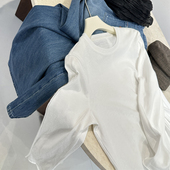 极简风白色棉质圆领长袖 T恤女早春新款 宽松慵懒单穿叠穿打底上衣