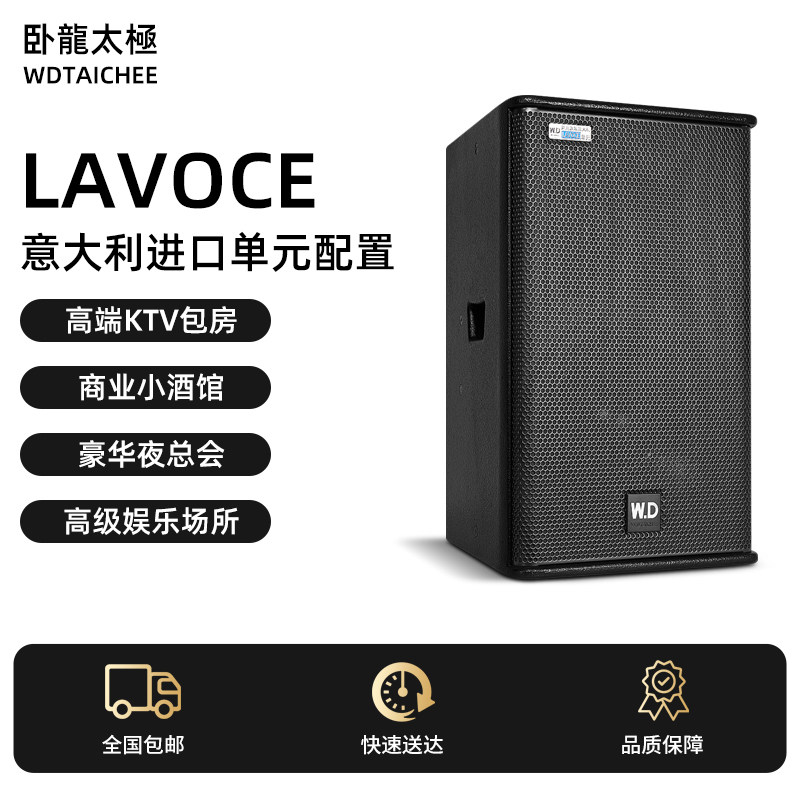W.D卧龍太極10寸12寸包厢影院家庭KTV后导音箱意大利原装进口喇叭