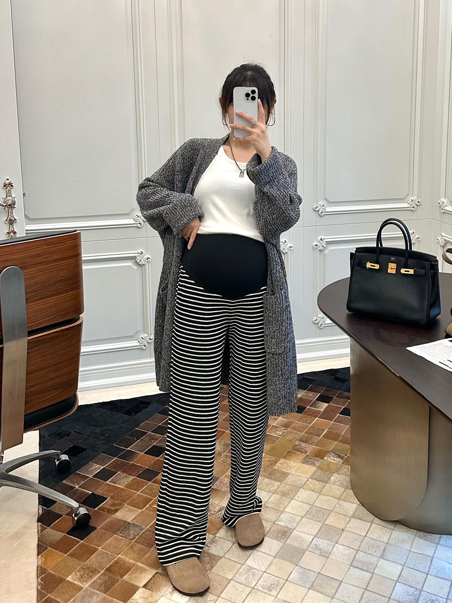 LeoMami孕妇裤春秋款条纹阔腿裤外穿时尚垂感家居拖地裤毛巾长裤,孕妇装/孕产妇用品/营养,孕妇休闲裤,淘宝优惠券,粉丝福利购,淘宝优惠卷
