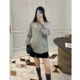 羊毛混纺连帽卫衣宽松慵懒风休闲帽衫 LeoMami孕妇装 秋冬装 外套