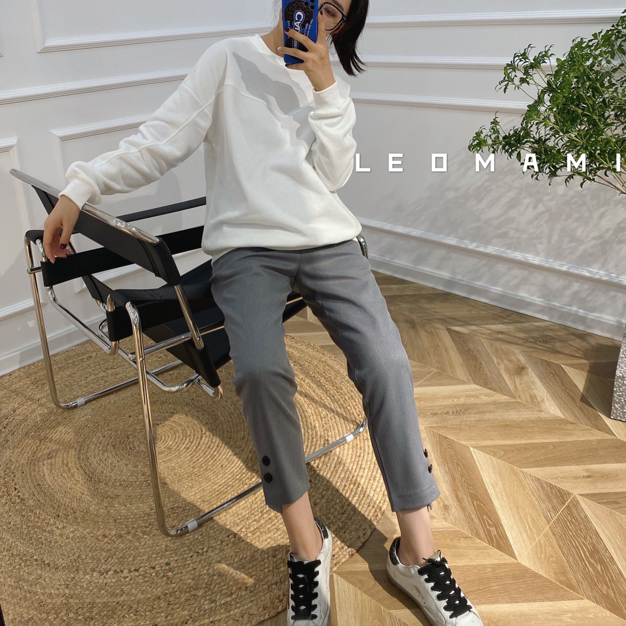 秋季外穿加厚九分潮妈孕妇裤子