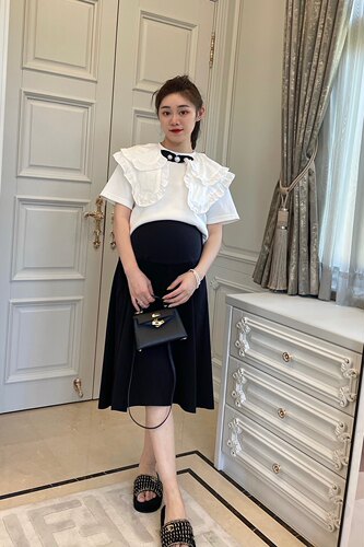 孕妇半身裙夏季a字裙大摆半身裙