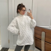 菱格洋气卫衣 秋冬减龄设计感宽松纯棉时尚 LeoMami 高端孕妇装