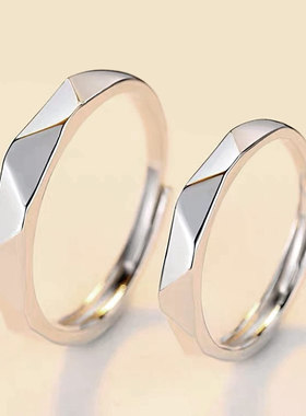 素圈结婚对戒仿真一对活口男女情侣婚戒婚礼现场仪式用假戒指道具