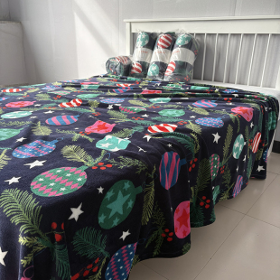 外贸出口新款 英国绒加厚床单秋冬保暖亲肤法兰绒睡单柔软舒适床品