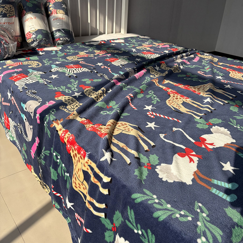 外贸出口英国绒加厚床单秋冬保暖亲肤法兰绒睡单柔软舒适床上用品