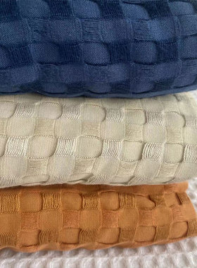 牛货！外贸好料230*240cm双人睡单竹棉蜂巢床单单件华夫格竹纤维