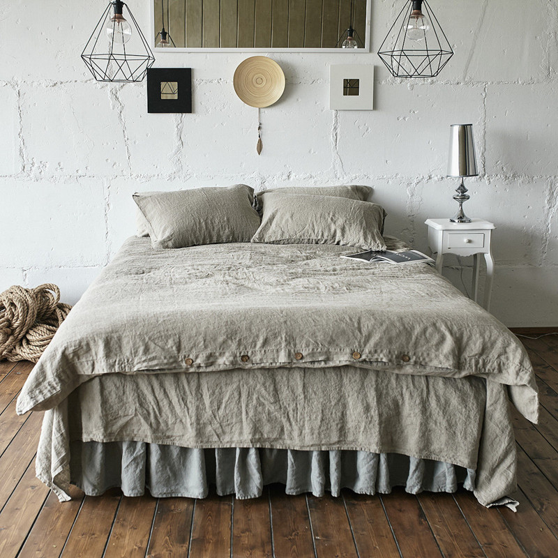 舒适透气抑菌出汗不沾身麻布被套