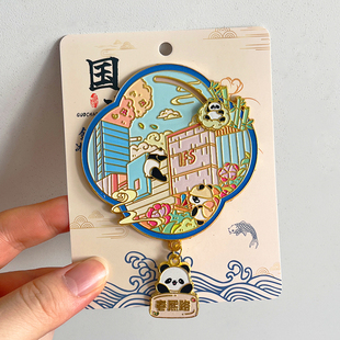 成都春熙路金属冰箱贴景区旅游特色文创纪念品伴手礼IFS大熊猫