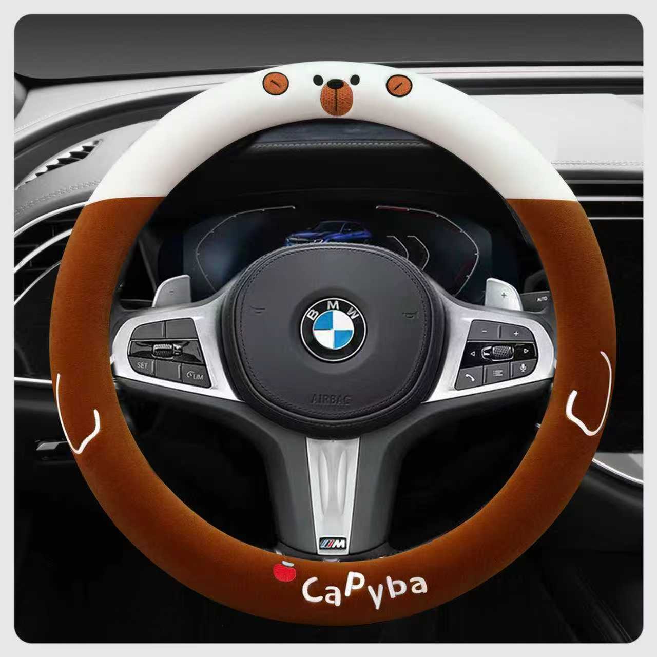 宝马5系530li3系320li2系4系1系7系X1X2X3X4X5X6方向盘套冬季毛绒