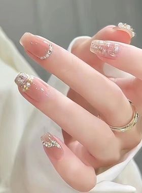 秋冬穿戴甲2025年新款高级感长手工甲片新年战甲成品网红爆款红色