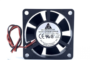 厘米DC5V12V24V功放机箱电源散热风扇 6CM 台达6020 60X60X20MM