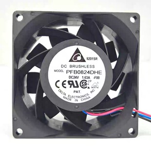 全新原装台达 PFB0824DHE 24V 8cm 1.63A 2线 变频器风扇