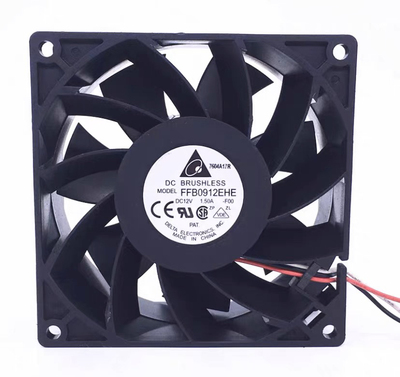 原装台达9038 FFB0912EHE DC 12V 1.5A暴力加压型双滚珠风扇