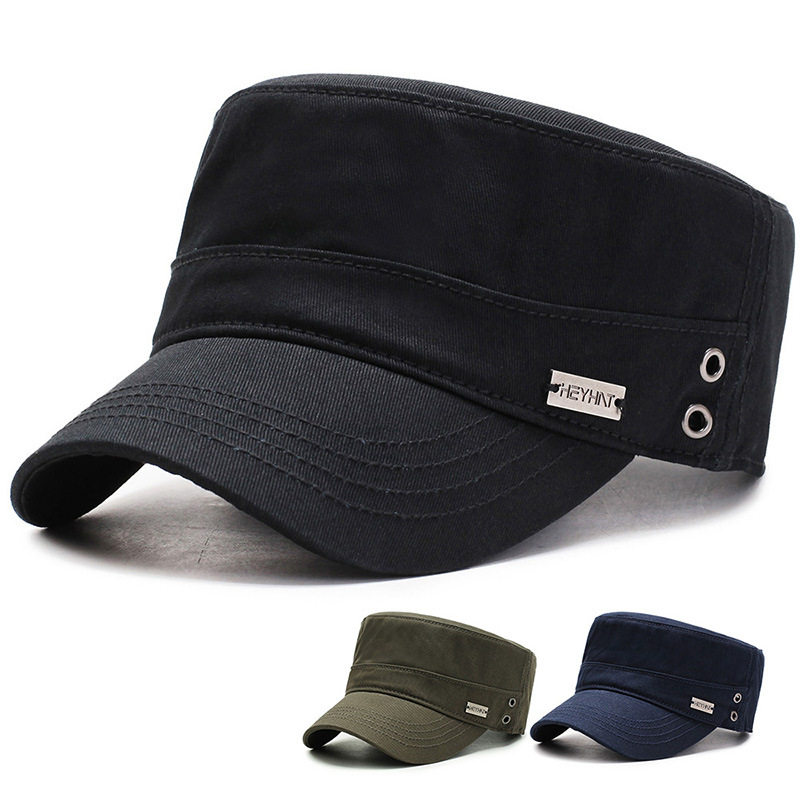 户外太阳帽男男士平顶帽子遮阳帽