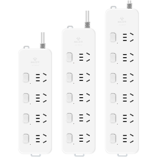 公牛分控插排独立开关插线板防过载保护插座多位排插接拖线板插板