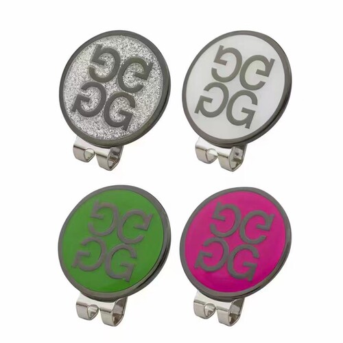 新款高尔夫Gfore磁性金属马克Mark帽夹琅坊工艺球帽夹子果岭球位