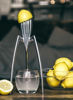 现代简约银色章鱼榨汁器摆件