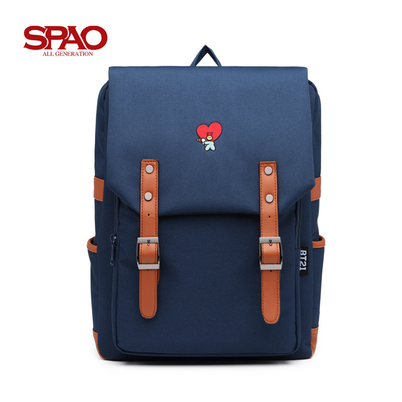 SOUTH KOREAS SPAO BULLETPROOF YOUTH GROUP SCHOOLBAG BACKPACK BACKPACK COMPUTER BAG STUDENT SCHOOLBAG FASHION LEISURE TRAVEL BAG