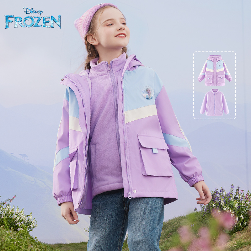 迪士尼女童冲锋衣童装