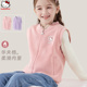 童装 儿童马甲春秋薄外穿2026新款 洋气女童针织背心中大童拉链开衫