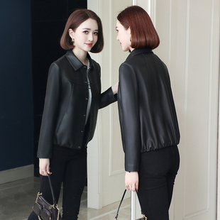 真皮皮衣女2025新款春秋装机车修身小个子海宁绵羊皮夹克外套短款