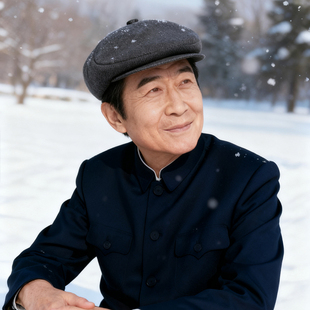 中老年帽子男2025年新款冬季户外保暖防寒护耳加绒爷爷姥爷前进帽