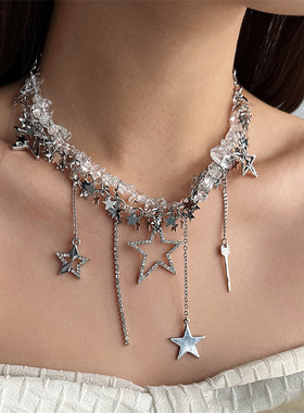 【辣妹y2k】亚文化繁星透明项链