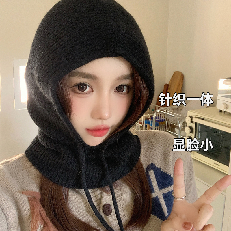 韩国巴拉克拉法帽子女秋冬毛线帽