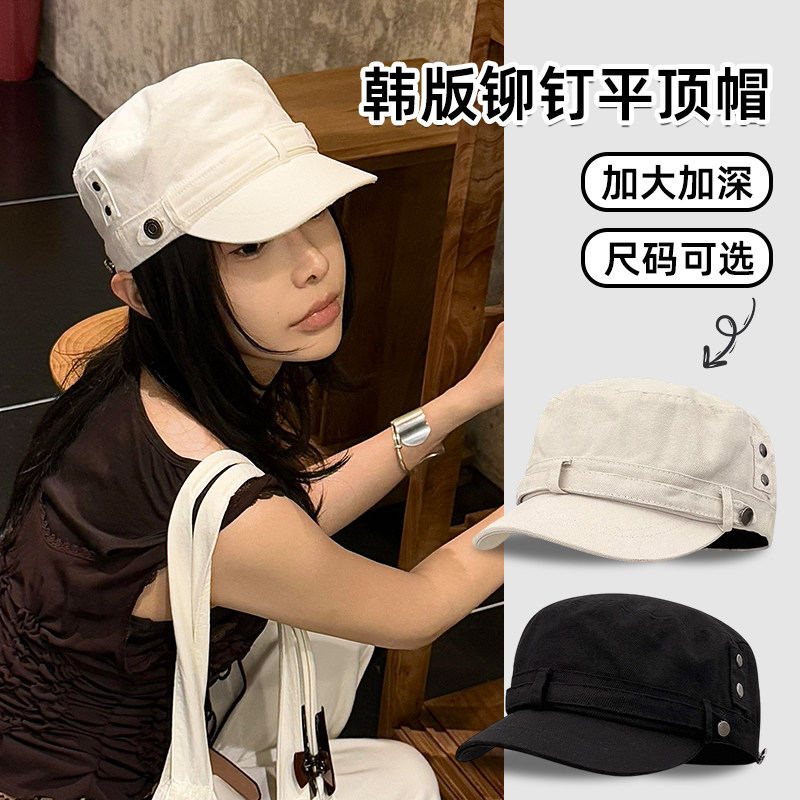 韩系简约款做旧文艺平顶帽四季通用百搭高级感显脸小报童帽鸭舌帽,服饰配件/皮带/帽子/围巾,帽子,淘宝优惠券,粉丝福利购,淘宝优惠卷
