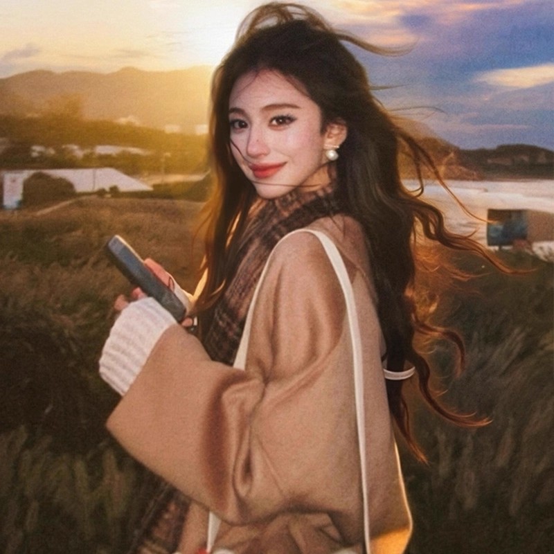 【新款推荐】美拉德格子围巾