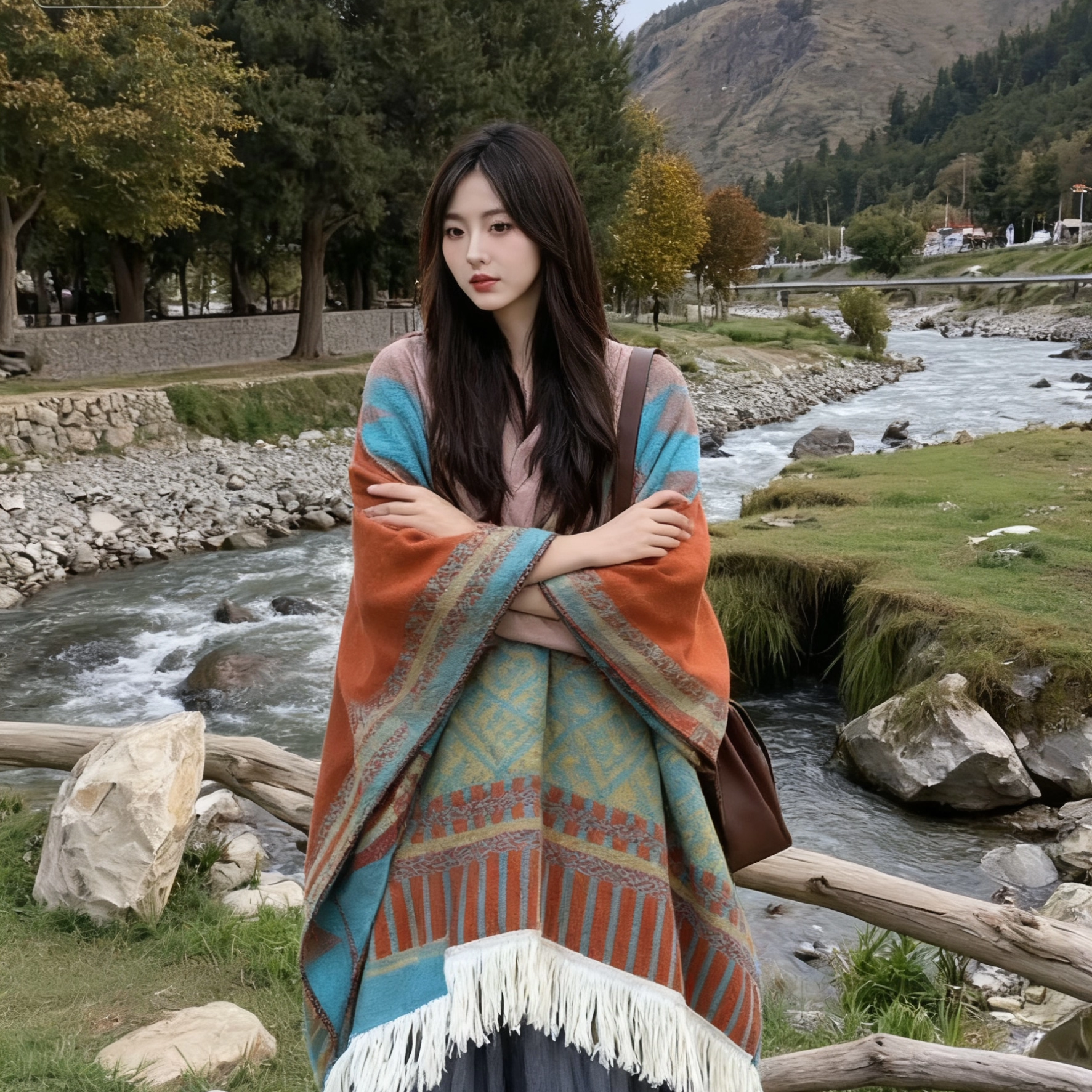 【民族风】旅游斗篷披肩