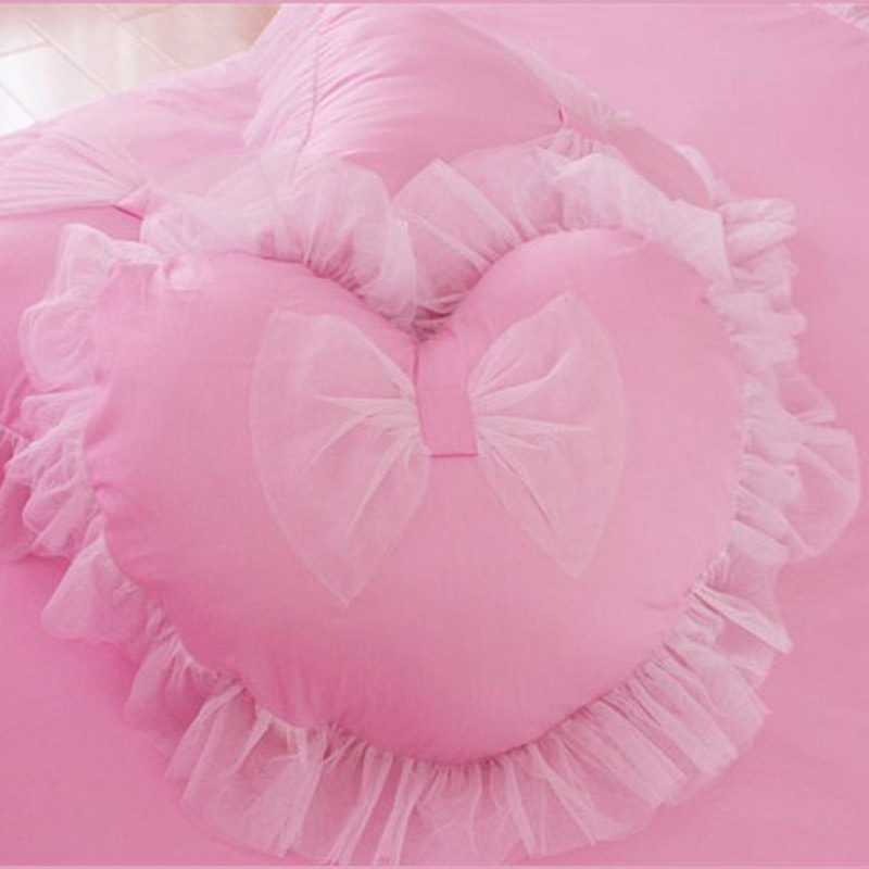 全棉纯棉爱心抱枕可爱家居荷叶边桃心靠枕装饰拍摄含芯心形抱枕套,居家布艺,靠垫/抱枕,淘宝优惠券,粉丝福利购,淘宝优惠卷