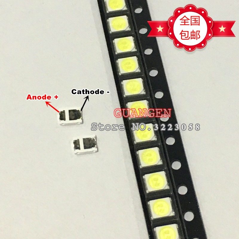 聚飞LED3528贴片灯珠 液晶电视背光灯珠 2835 6V 1W 冷白光100个在类目 3C数码配件, 电子元器件市场, LED, LED灯珠/发光二级管中 - 来自Buy2taobao.com提供专业的淘宝代购服务