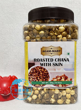 INDIAN FOOD 印度食品 ROASTED CHANA WITH SKIN 烤鹰嘴豆 400g克