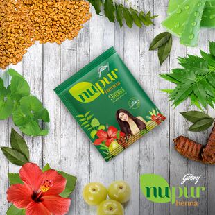 HENNA INDIAN 印度 NUPUR 150克 纯植物汉娜粉天然养发