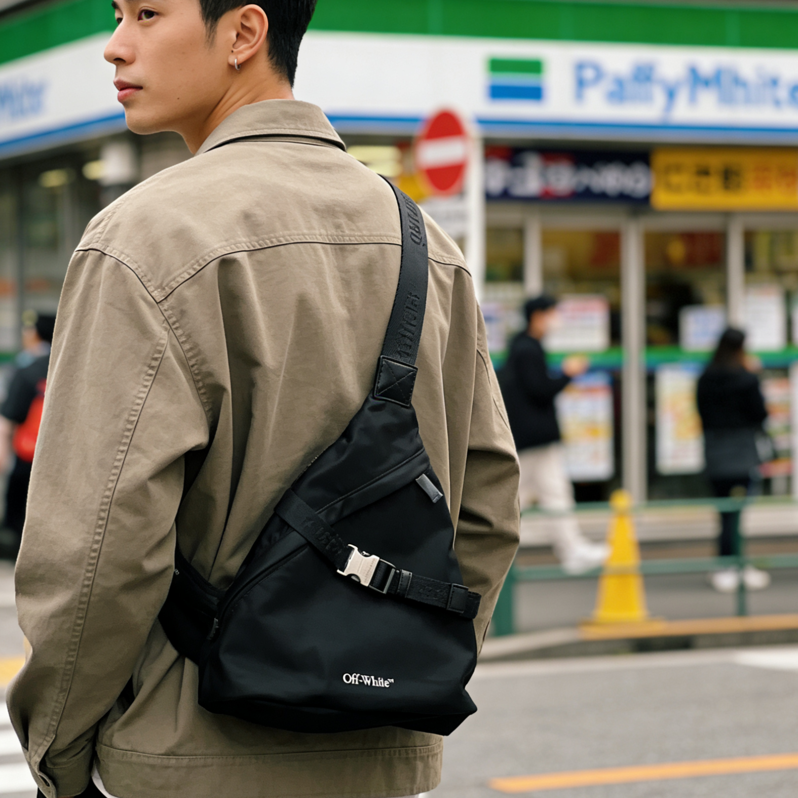 2026新款欧美潮牌ow男士斜挎包简约刺绣高端百搭男士包袋,箱包皮具/热销女包/男包,男士包袋,淘宝优惠券,粉丝福利购,淘宝优惠卷