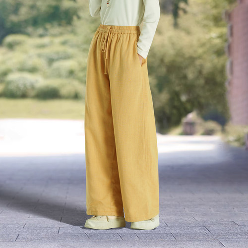 CHSSNIKE苎麻棉裤女冬2026新款