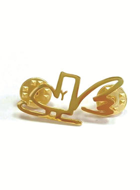 925纯银胸针0模具费定做LOGO徽章