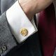 钉男友business 定制名字袖 字母简约刻字袖 衬衫 cufflinks 扣法式