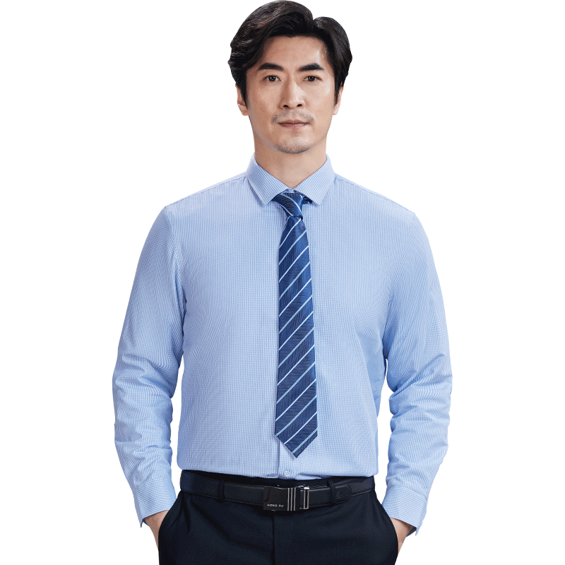 红都长袖商务正装加厚衬衫