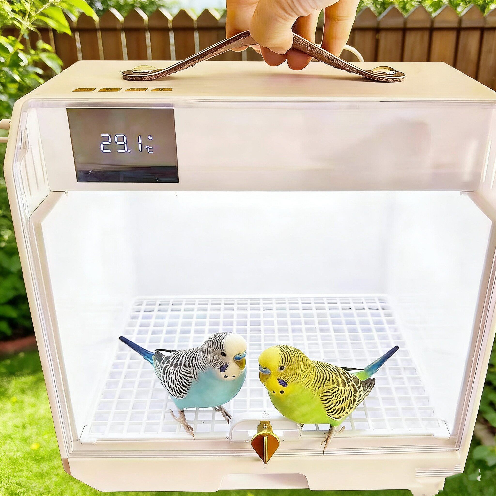 新款鹦鹉便携式宠物恒温箱育雏幼鸟牡丹虎皮鹦鹉车载充电宝保温箱