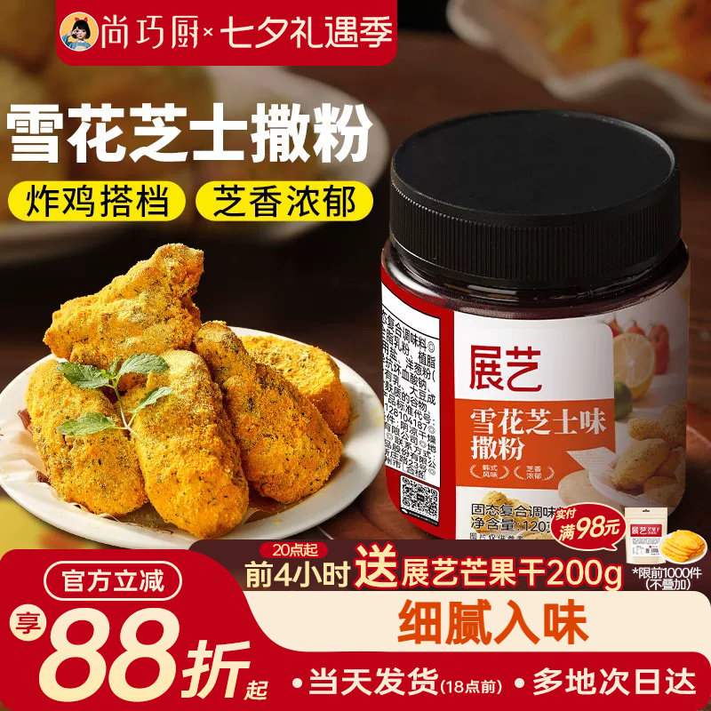 展艺雪花芝士撒粉炸鸡芝士粉撒料